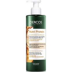 Vichy Dercos Nutrients Nutri Protein Restorative Σαμπουάν για Επανόρθωση & Ψαλίδα για Ξηρά & Ταλαιπωρημένα Μαλλιά 250ml