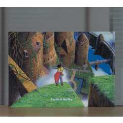 CASTLE IN THE SKY - Aerial Garden - A4 Size Clear Poster 305x220mm