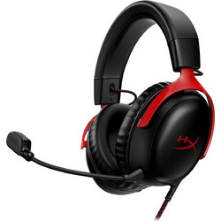 HyperX Cloud III Gaming Headset Over Ear Black Red