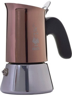 Bialetti New Venus Copper Cafe Μπρίκι Espresso 2Cups Μπρονζέ