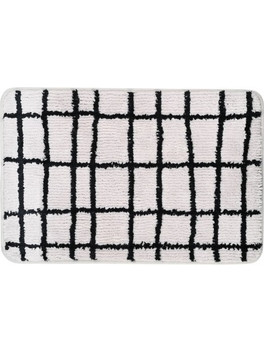 ESTIA ΤΑΠΕΤΟ ΜΠΑΝΙΟΥ CAGE 40x60cm 100% ΜΙΚΡΟΪΝΕΣ ΓΚΡΙ-ΜΑΥΡΟ