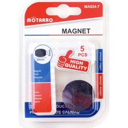 Μαγνήτες Στρογγυλοί 30mm Σετ 5 Τεμαχίων Motarro MA024-7