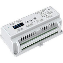 Χειριστήριο ράγας Dmx512/rdm decoder για ταινίες rgbw 5Α 12ch 12-24VDC max48A D12 - 145-71506