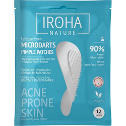 Iroha Acne Prone Skin Microdart Pimple Επιθέματα Προσώπου για Μαύρα Στίγματα & Σπυράκια 12τμχ