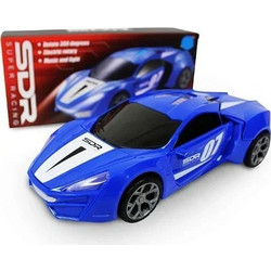 SDR Super Racing Car με περιστροφή 360 LED φώτα & ήχους 8811-22 Μπλε