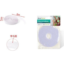 Αυτοκόλλητη Ταινία Velcro (χριτς-χρατς) Άσπρη 1cm*6m KMT Tools 8435545711975