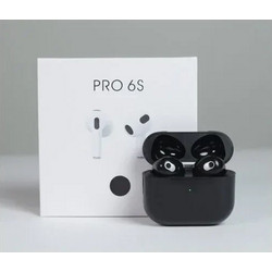Ασύρματα ακουστικά In-ear Bluetooth Handsfree με θήκη φόρτισης Pro 6S μαύρα
