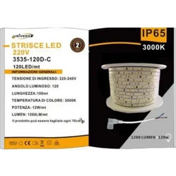 Ταινία LED 12w 220V 120led IP65 3535-120D 3000K