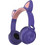ZW028 Cat Ασύρματα Bluetooth Παιδικά Ακουστικά On Ear Μωβ
