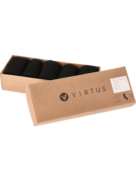 Virtus Κάλτσες Rocktow Bamboo Sock 5-Pack incl. Box - 1001 Black