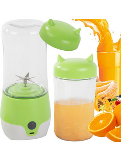 Μπλέντερ Για Smoothies Φορητό USB 350ml Επαναφορτιζόμενο Με Ποτήρι - Πράσινο