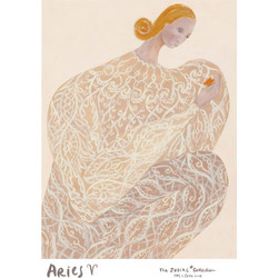 Πόστερ Aries - Sofia Lind, Μπεζ 50x70 cm THE POSTER CLUB