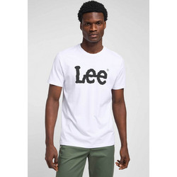 Lee(R) ανδρικό T-shirt με logo print Regular Fit Woobly - 112116123- Λευκό