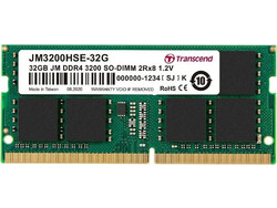 Transcend 32GB (1X32GB) DDR4 RAM 3200MHz C22 SoDimm JM3200HSE-32G