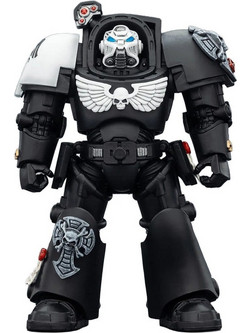 JOY TOY Warhammer 40000 Raven Guard Terminator 1 with Power Sword and Storm Bolter 14cm