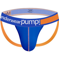 Cotton Mens Fetish Jockstrap Blue