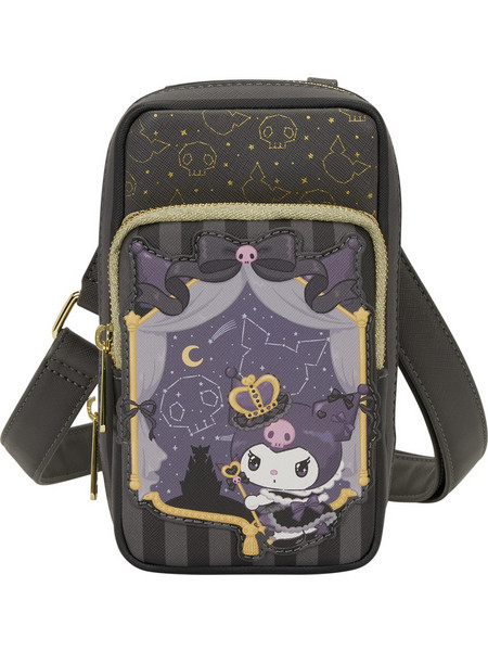 Loungefly Sanrio: Kuromi 20Th Anniversary Cell Phone Crossbody Bag With Coin Bag (SANTB1759)