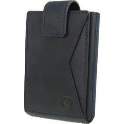 Valenta 582377 Card Case Pocket Δερμάτινο Πορτοφόλι Καρτών με RFID Μπλε