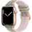 Hoco WA11 Diamond Series Λουράκι Σιλικόνης Silver / Yellow (Apple Watch 42 / 44 / 45 / 49mm)