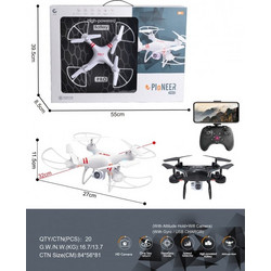 Drone Pioneer 400 HD Camera Με Διατήρηση Υψους + Κάμερα Wifi + Γυροσκόπιο 2 Χρώματα - 1 τμχ (JF096551)