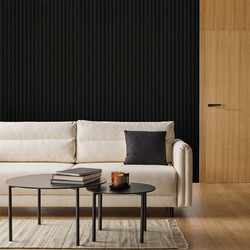 Estiatherm 3D Πάνελ τοίχου Linerio M Plus-Line Black, 2650 x 122 x 21mm