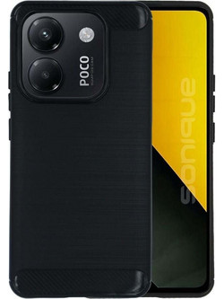 Sonique Carbon Brushed Back Cover Black (Xiaomi Poco M7 Pro 5G)