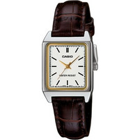 Casio Γυναικείο Ρολόι με Μωβ Δερμάτινο Λουράκι LTP-V007L-7E2