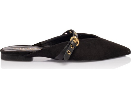 Sante Day2Day Flats Μαύρα Mules