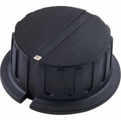 ELECTROVISION Black Pointer Rotary Knob with White Indicator (F207F)