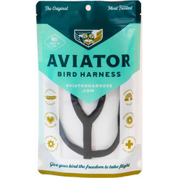 Aviator Bird Harness - Σαμαράκι Ελεγχόμενης Πτήσης Πτηνών - Medium - Μαύρο