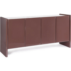 OTILIA BRICK SIDEBOARD 4DO | Bizzotto Sideboard με Συνθετική Πέτρα 163x45x80cm