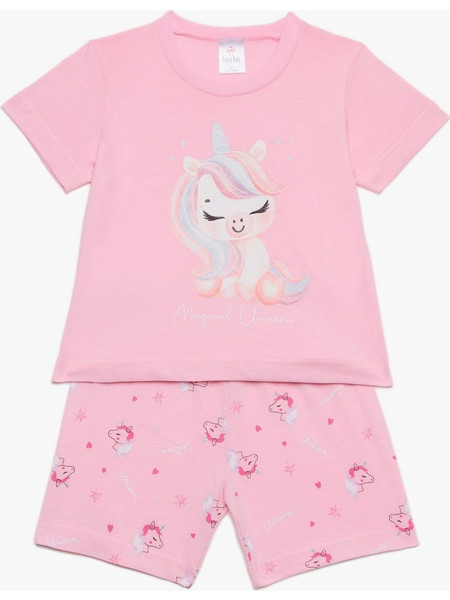 Eleten Πυτζάμα Κοριτσίστικη Magical Unicorn Ροζ 6-12μηνών (65553-01-603)