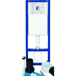 15001 EXCLUSIVE ΚΑΖΑΝΑΚΙ ΕΝΤΟΙΧΙΣΜΟΥ ME FRONTPANEL CONTROL& INOX BUTTON15001 EXCLUSIVE CONCEALED CISTERN WITH FRONTPANEL CONTROL & INOX BUTTON