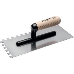 COME Σπάτουλα κόλλας ξύλινη λαβή 12Χ12 280x120x0,6mm 320-E