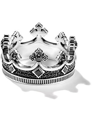 Thomas Sabo Δαχτυλίδι Κορώνα από Ασήμι 925 TR2208-643-11