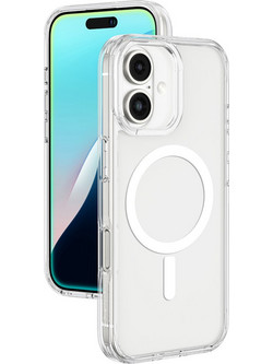 AmazingThing Minimal Mag Case with Magnetic Ring for iPhone 16 - Transparent