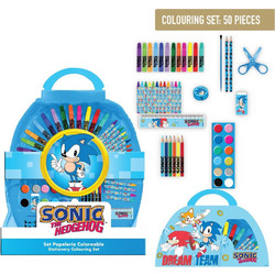 Sonic the Hedgehog stationery Colouring set