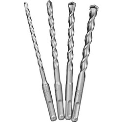 DELI σετ τρυπάνια DH-YCZ004-WD1 για τοίχο, 40Cr YG8, 6/8/10/12x160mm, SDS Plus, 4τμχ