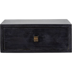 House Doctor - Bedsi Side Table - 25x35x14 cm - Black