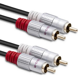 Qoltec Cable 2x RCA male - 2x RCA male 2m 52338