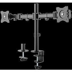 Deltaco Office Βάση Γραφείου για 2 Οθόνες 13"-27" 8kg, 75x75-100x100 ARM-0300