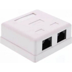 Πρίζα Cat5e 2 Port Well LANBOX-SM-U5X2-WL