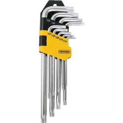 TOP MASTER Torx σετ 9τεμ CR-V πλαστική θήκη μεσαίο μέγεθος 390123