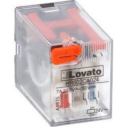 Ρελέ Τύπου Βάσης 8-Πόλων Σειράς HR60 2 C/O 7A 250VAC/30VDC Τάση Πηνίου 24VAC