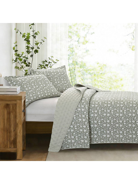 Κουβερλί Veronica + μαξιλαροθήκες Πράσινο 220x240cm Liolios Home 002871