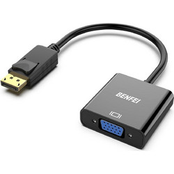 Benfei Adapter Displayport To Vga 1080P Unidirectional black