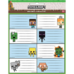 GIM ETIKΕΤΕΣ ΣΧΟΛΙΚΕΣ MINECRAFT 16τμχ