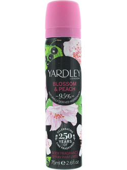 Yardley Blossom and Peach Body Spray 75ml