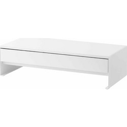 Βάση Στήριξης Οθόνης Με Συρτάρι Tower YMZK10187 50x24-41x12,8cm White Yamazaki