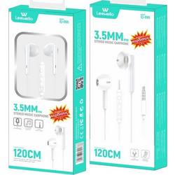 Leewello EJ-055 Handsfree Earbud 3.5mm White